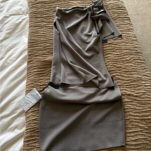 KHY Sueded stretch set (top and skirt)